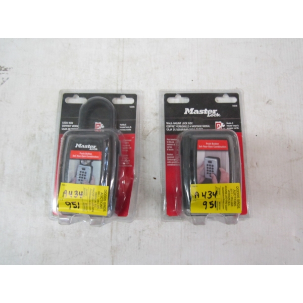 2 MASTERLOCK LOCKBOXES, NEW