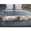 Image 2 : OVAL GLASS TOP PATIO TABLE W/6 CHAIRS & UMBRELLA