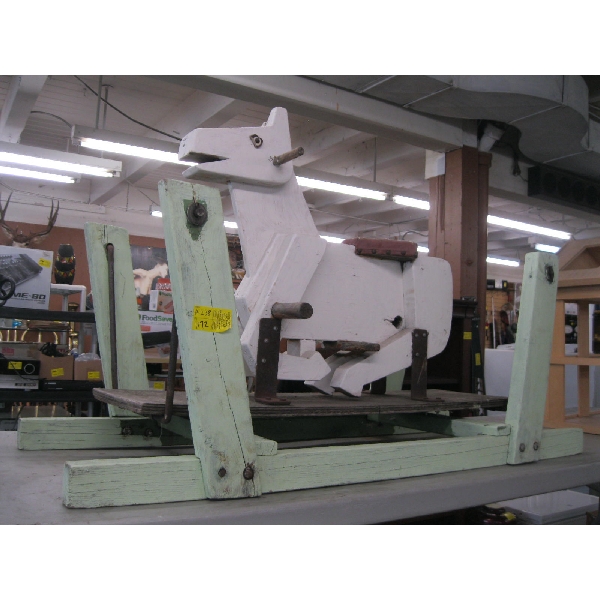 WOODEN GLIDER HORSE