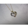Image 3 : 10KT GOLD NECKLACE W/HEART PENDANT