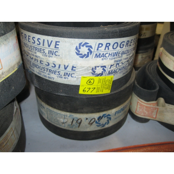 2 5" DRIVE BELTS - 19'9" & ? (SIMILAR)
