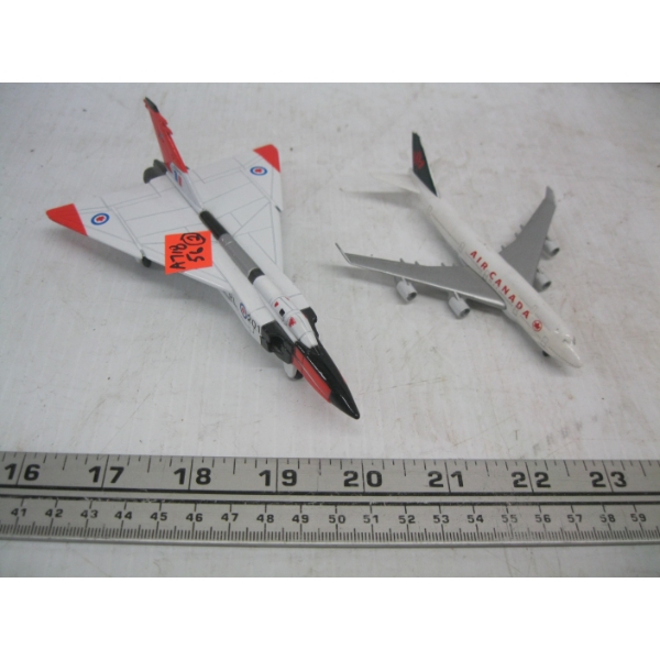 SM. METAL AIRPLANE & SM. FIGHTER JET