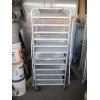 Image 1 : ROLLING PAN RACK W/PANS & PLASTIC COVER