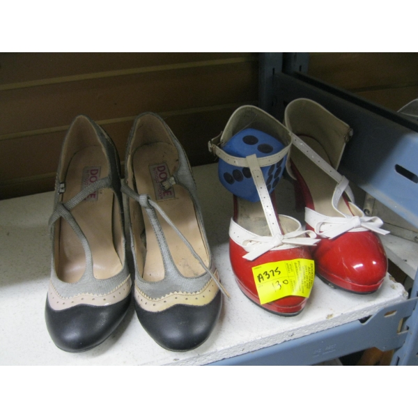 2 PAIR OF HIGH HEEL SHOES