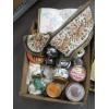 Image 2 : 3 BOXES OF MISC. CANDLES, FLAT GLASSWARE, UTENSILS, ETC.