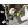 Image 1 : GLASS VASE W/ARTIFICIAL FLOWERS