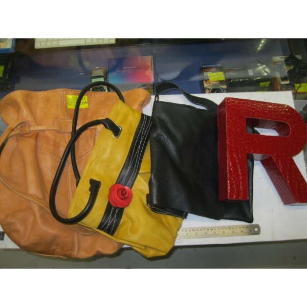 ASST. LEATHER HANDBAGS, ETC.