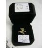 Image 2 : LADIES 14KT RING W/LIGHT GREEN STONES, SZ 9
