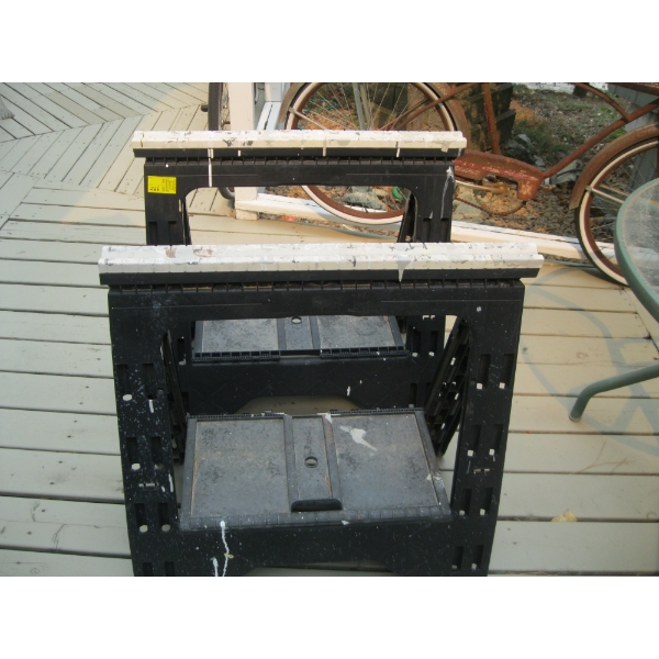 PAIR OF SAWHORSES