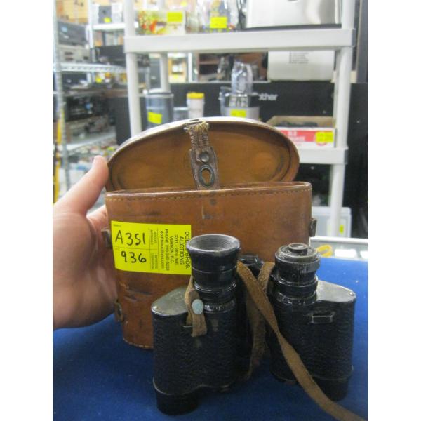 "AS IS" VINTAGE BINOCULARS, IN CASE