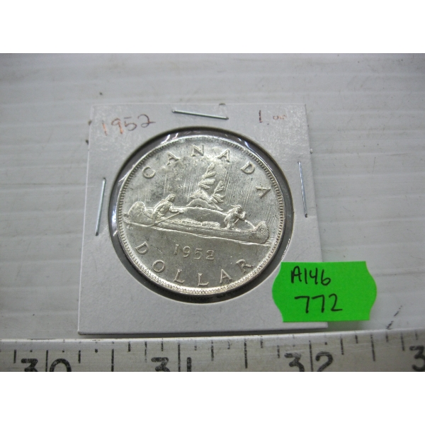 1952 CDN SILVER DOLLAR