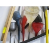 Image 1 : LOT OF FUNNELS & A FUNNEL HOLDER
