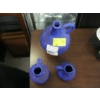 Image 3 : 3 WEST GERMAN HOY KERAMIK KLEIN BLUE MAT HEARTWICK HEYNE VASES
