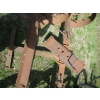 Image 3 : 2 LG. STEEL WHEELED SPOKED AXLES