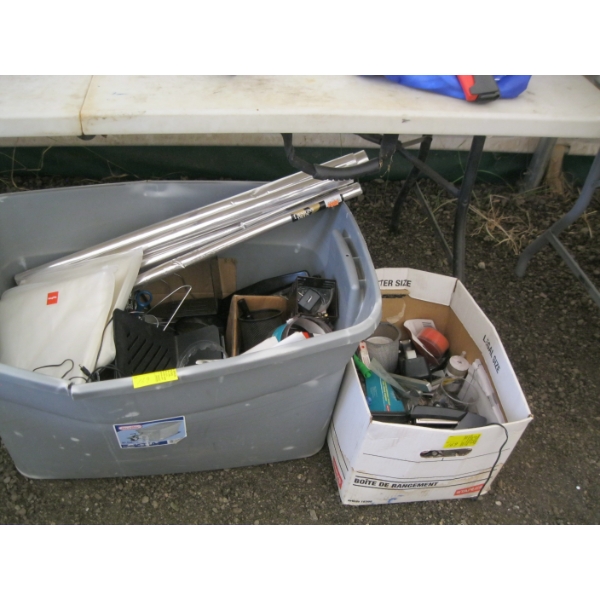 BIN & BOX OF MISC. OFFICE ACCESS.