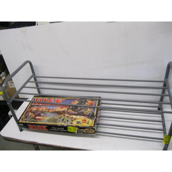 RISK GAME & SHOE RACK