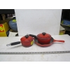 Image 1 : 3 LE CREUSET CAST ENAMEL POTS/PANS