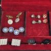 Image 8 : JOHN DEERE POCKET WATCH, BOX OF ASST'D CUFFLINKS & A DECK OF CARDS