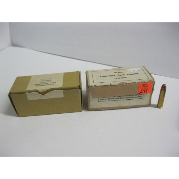 .30 CARBINE 7.62X33MM BALL M 1|2X50 CARTRIDGES