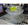 Image 1 : VINTAGE GLASSWARE, SERVING TRAY, BOWLS, ETC.