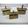 Image 1 : 3 WOODEN BUTTER PRESSES