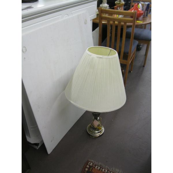 SILVER BASED TABLE LAMP