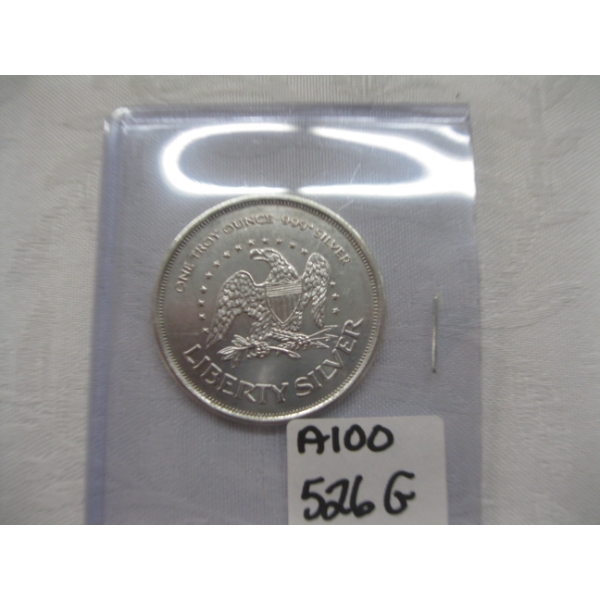LIBERTY SILVER 1 OZ. .999 SILVER U.S. COIN (TAX EXEMPT)