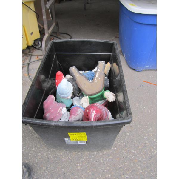 BIN OF ASST. GARDEN ORNAMENTS