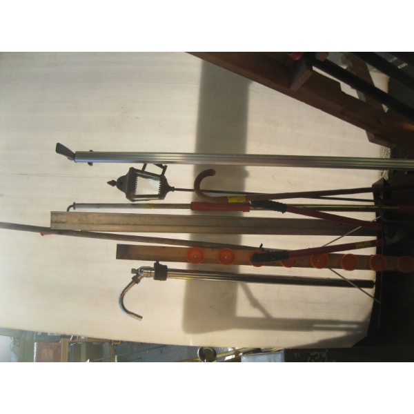 MISC. PRUNERS, SNOW RAKE, SHOVEL, ETC.