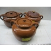 Image 1 : 3 LIDDED BEAN POTS