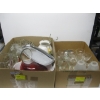 Image 1 : 2 BOXES OF MISC. VASES, WINEGLASSES, ETC.