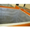 Image 5 : APPROX. 55"X55" METAL LINED PLASTIC SKIRTED FLUID STORAGE TANK W/LOWER DRAIN