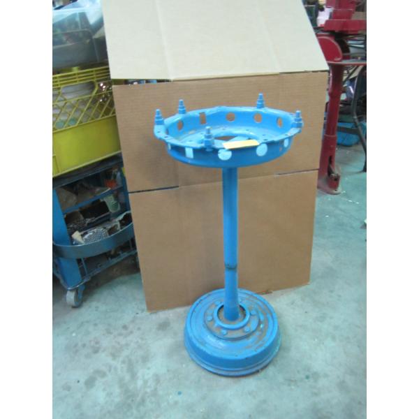 BLUE METAL ROUND TOP STAND