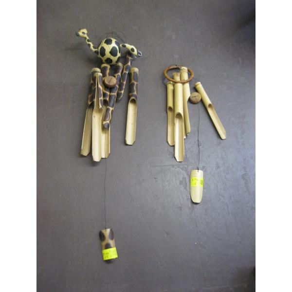 2 WOODEN WINDCHIMES