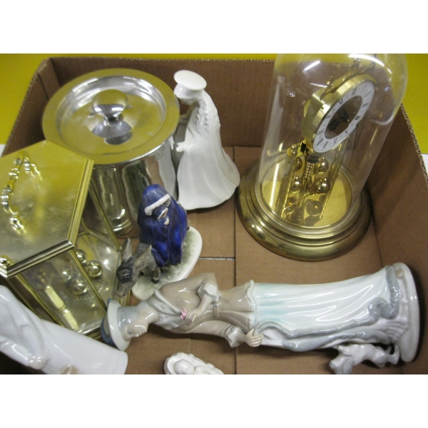 MISC. FIGURINES, CLOCKS, ETC. - SOME HUMMEL & LADRO
