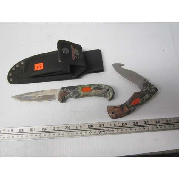 MOSSY OAK KNIFE & SAW W/SHEATH