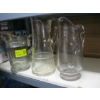 Image 1 : 3 GLASS PITCHERS