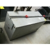Image 1 : WOOD STORAGE BOX W/ASST. WEIGHTS & BAR