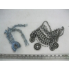 Image 2 : HANDMADE NECKLACE, BLUE BEAD PINS & A BEADED NECKLACE