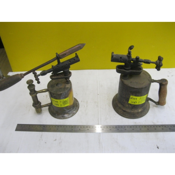 2 BRASS BLOW TORCHES
