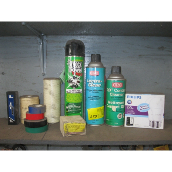 CONTACT CLEANERS, TAPE STRING, ETC.