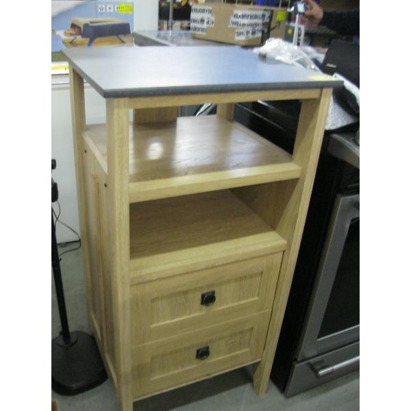 2 DRAWER CABINET SHELF UNIT