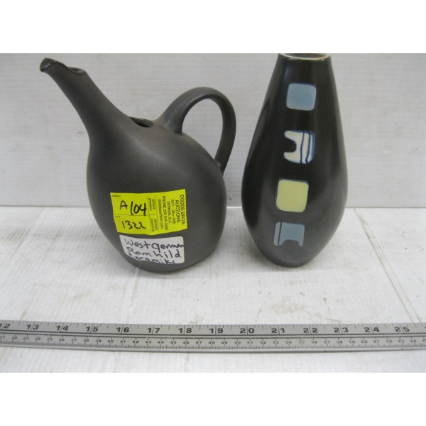 WEST GERMAN ROMHILD KERAMIK VASES
