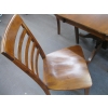 Image 5 : SOLID WOOD DINETTE TABLE W/4 WOOD CHAIRS - 2 LADDERBACK, 2 FLATBACK