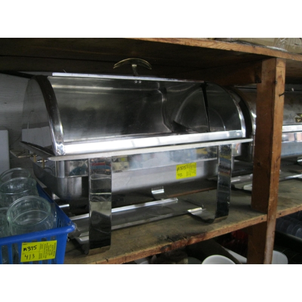 CURVED TOP CHAFING DISH - NO BURNER HOLDERS