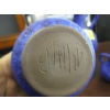 Image 2 : 3 WEST GERMAN HOY KERAMIK KLEIN BLUE MAT HEARTWICK HEYNE VASES