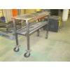 Image 1 : METAL TOPPED TABLE ON CASTORS - 4'X19"