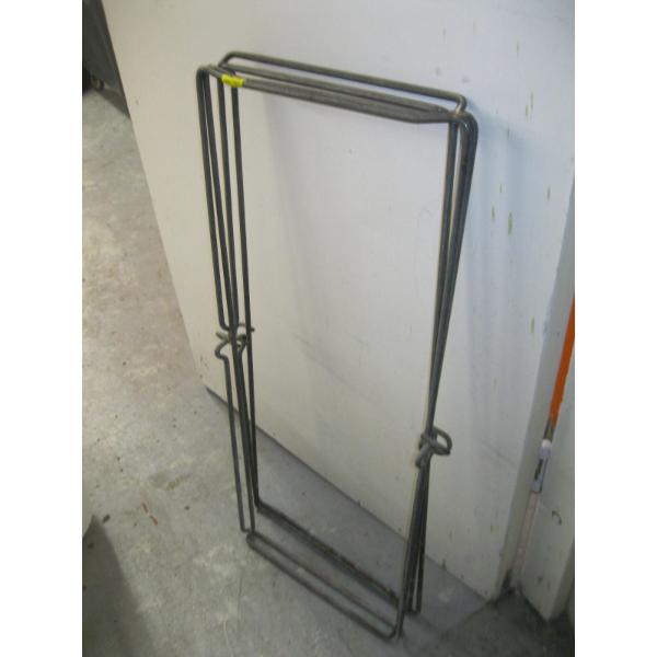 2 METAL BAG HOLDERS