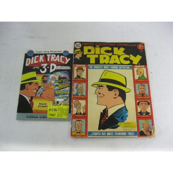 DICK TRACY LG. COMIC & A SMALLER COMIC