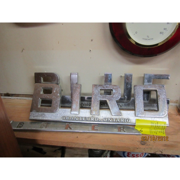 BLUE BIRD BUS EMBLEM & BAKER EMBLEM